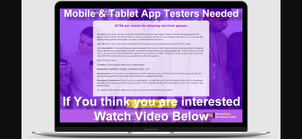 Review Apps and get Paid